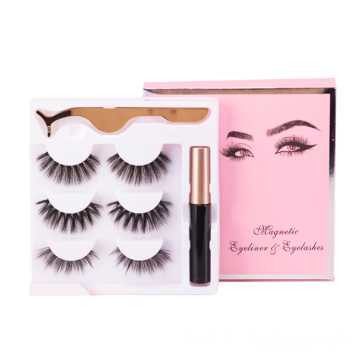 Wholesale 10 Pairs Magnetic Eyelash With Lash Glue